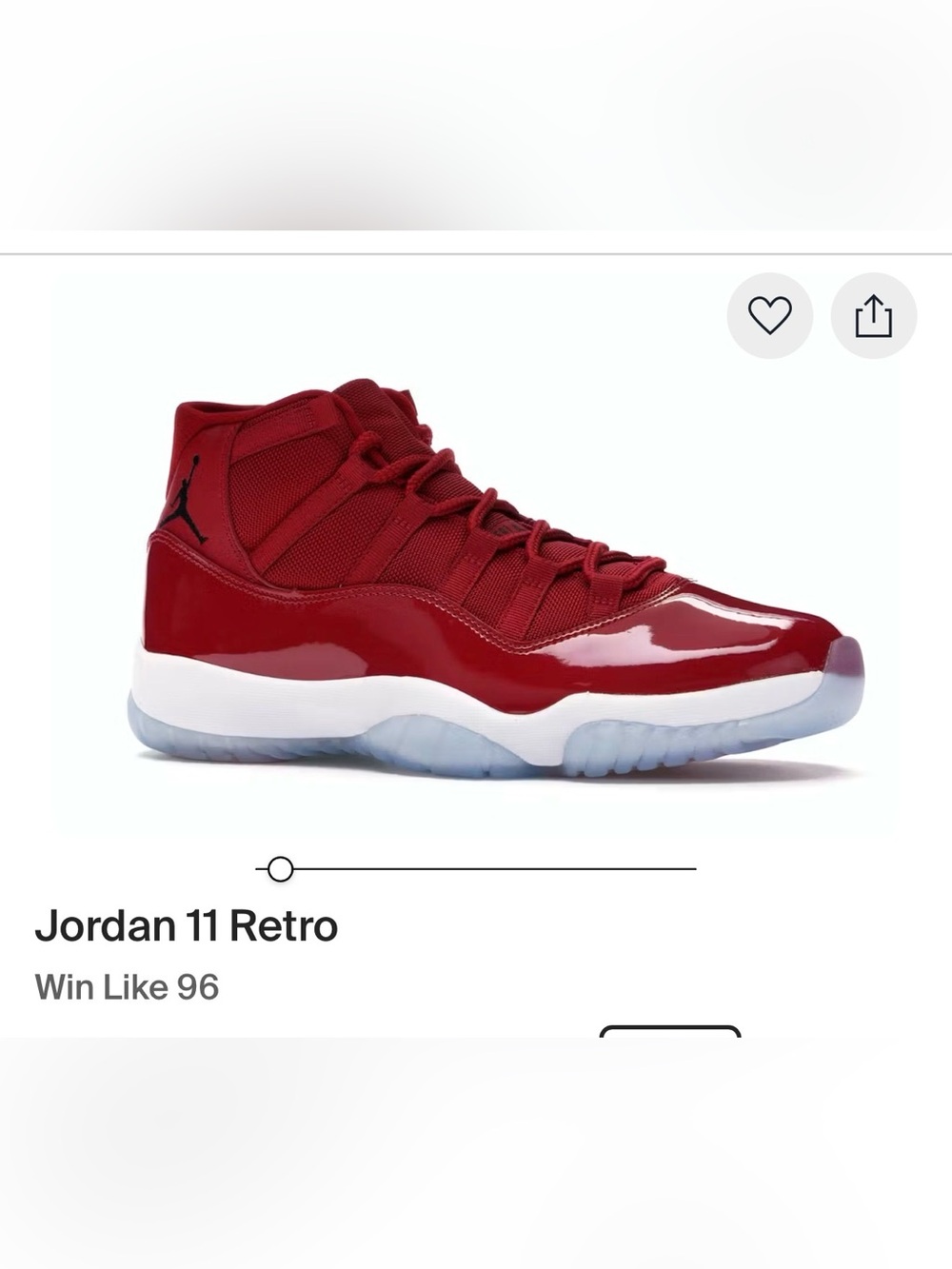 Jordan Retro High-Top Sneaker in Red and White